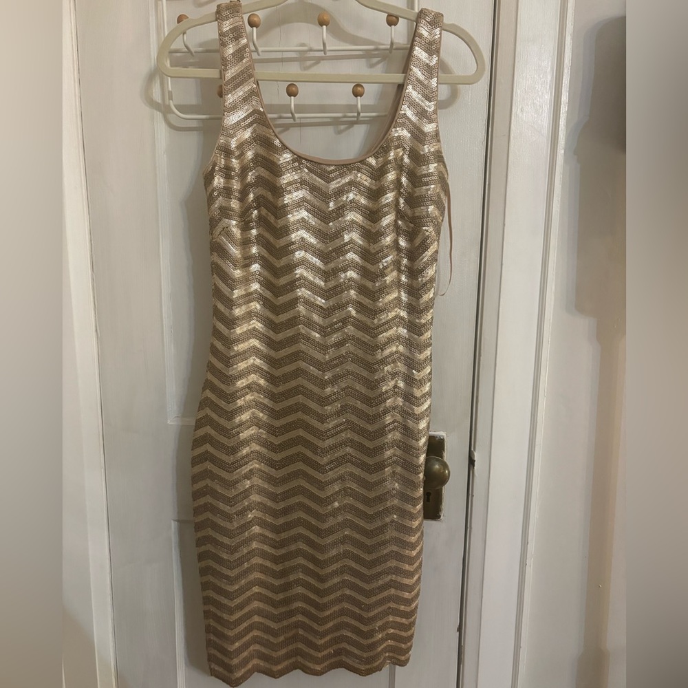 Dress with beautiful gold sequin